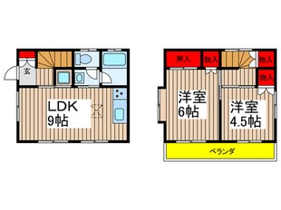 稲越３丁目貸家の物件間取画像